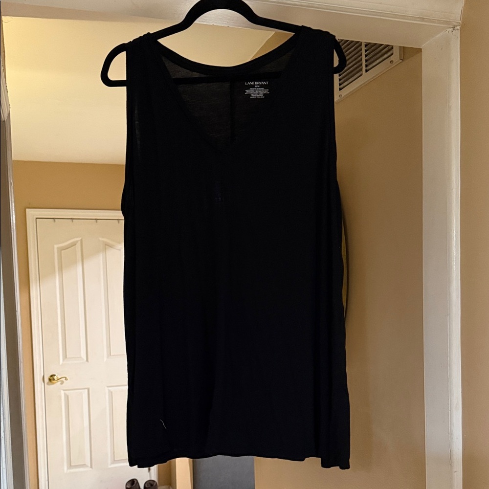 Lane Bryant Women's Classic Black swing Tank Top